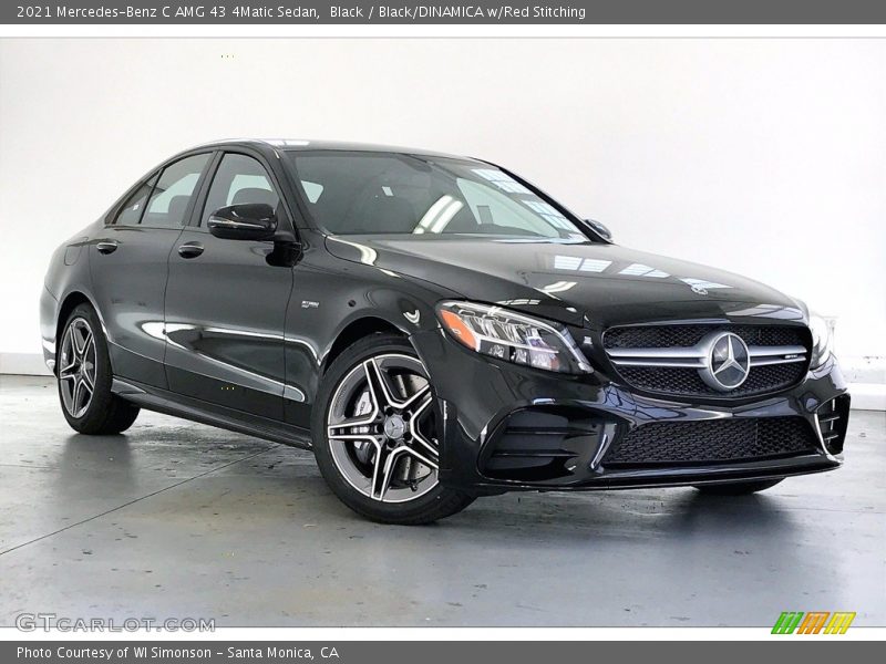 Front 3/4 View of 2021 C AMG 43 4Matic Sedan