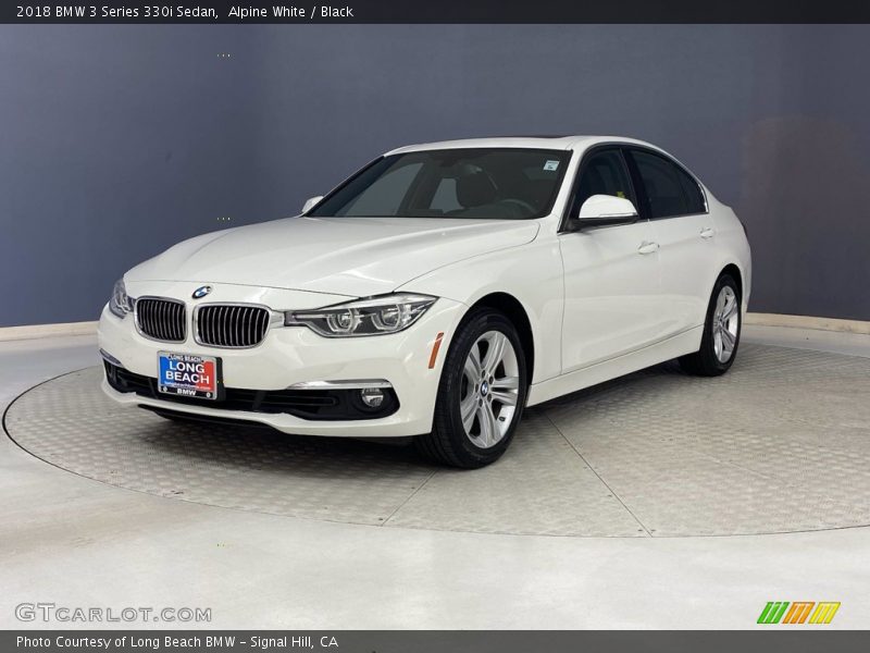 Alpine White / Black 2018 BMW 3 Series 330i Sedan
