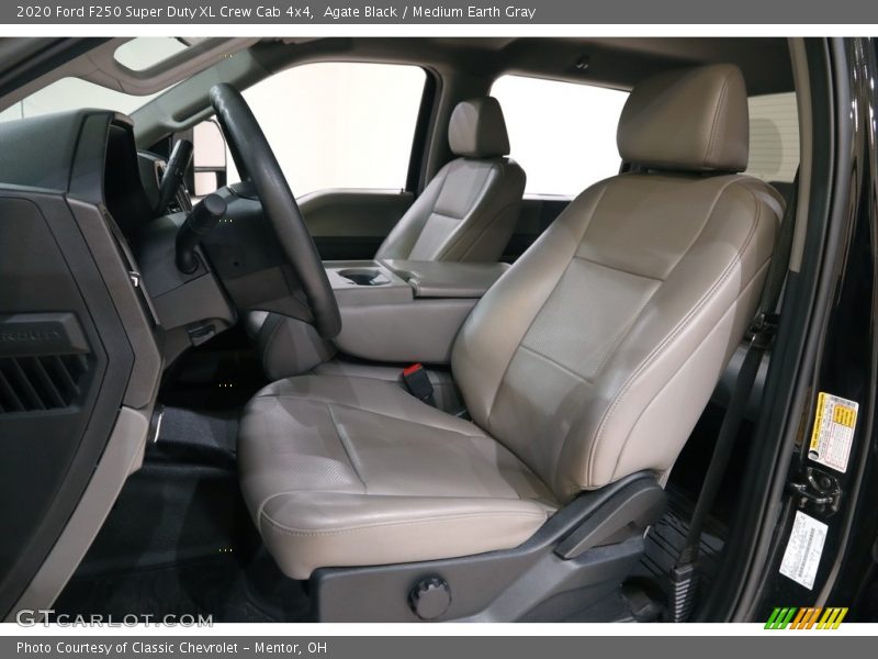 Agate Black / Medium Earth Gray 2020 Ford F250 Super Duty XL Crew Cab 4x4
