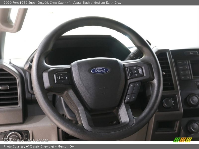 Agate Black / Medium Earth Gray 2020 Ford F250 Super Duty XL Crew Cab 4x4