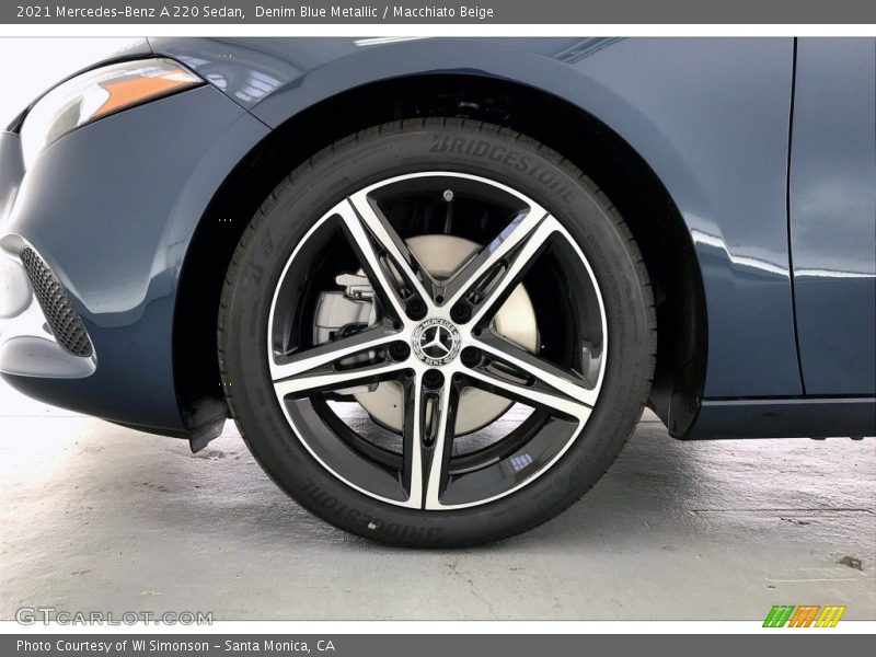 Denim Blue Metallic / Macchiato Beige 2021 Mercedes-Benz A 220 Sedan