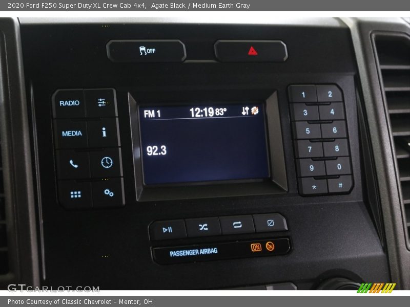 Agate Black / Medium Earth Gray 2020 Ford F250 Super Duty XL Crew Cab 4x4