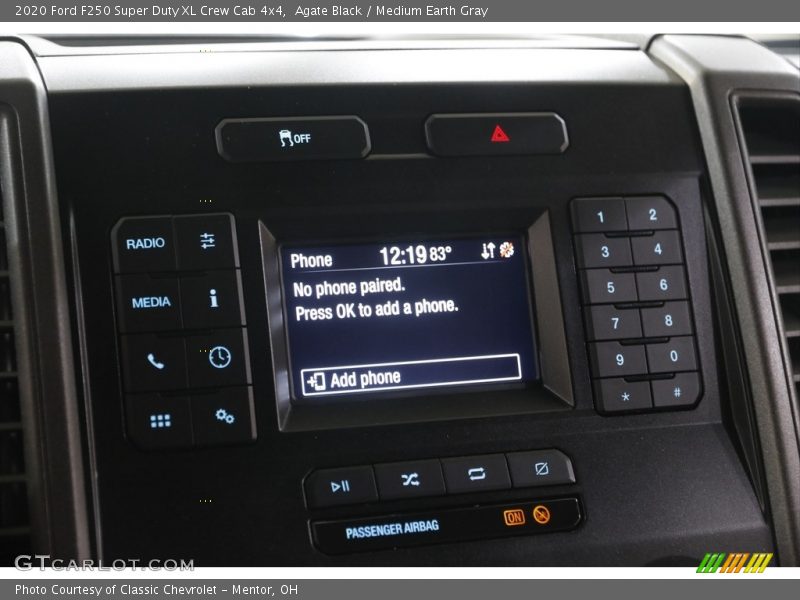 Agate Black / Medium Earth Gray 2020 Ford F250 Super Duty XL Crew Cab 4x4