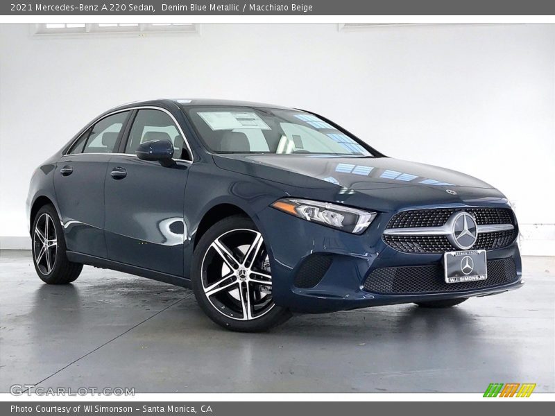 Denim Blue Metallic / Macchiato Beige 2021 Mercedes-Benz A 220 Sedan