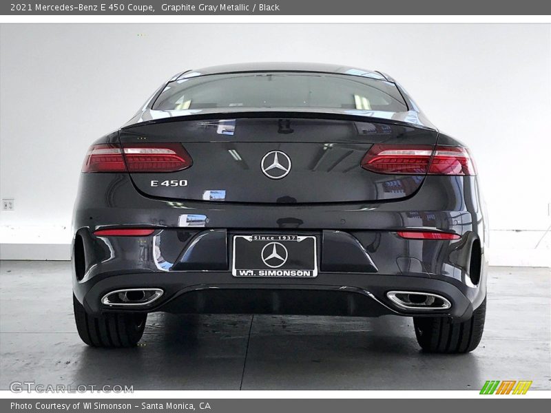 Graphite Gray Metallic / Black 2021 Mercedes-Benz E 450 Coupe