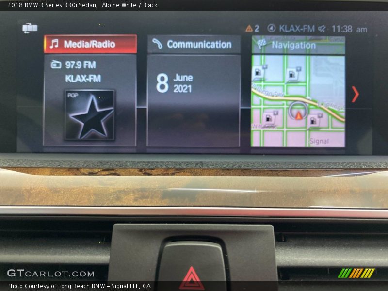 Alpine White / Black 2018 BMW 3 Series 330i Sedan