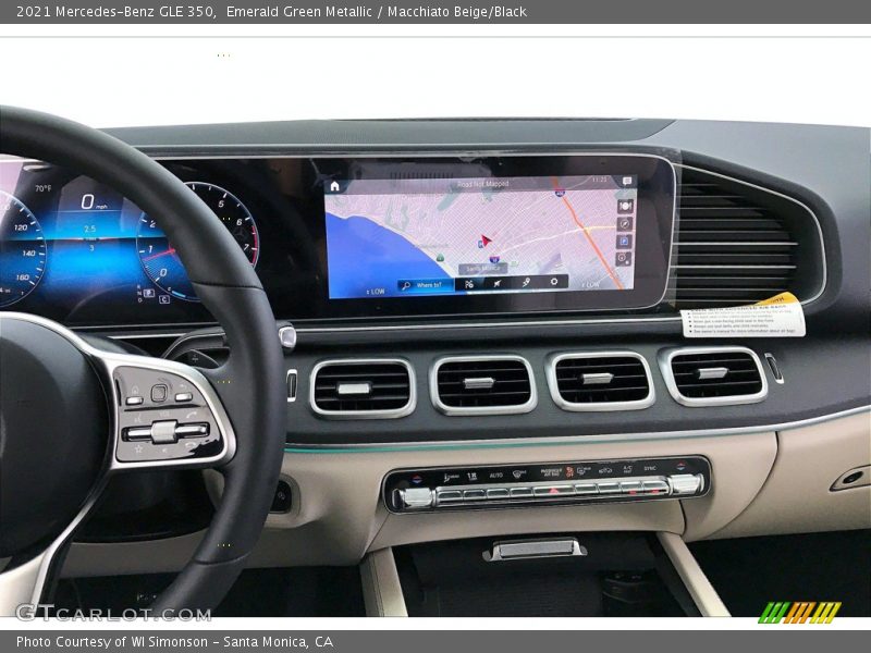 Emerald Green Metallic / Macchiato Beige/Black 2021 Mercedes-Benz GLE 350