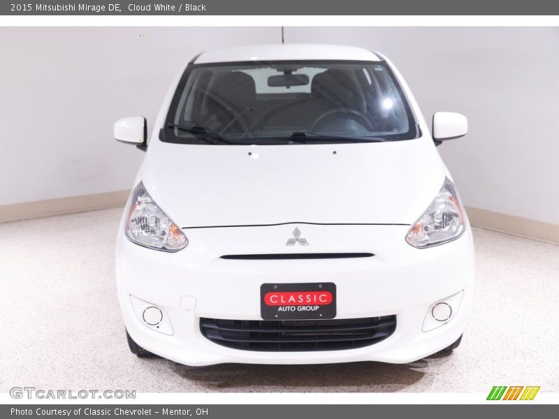 Cloud White / Black 2015 Mitsubishi Mirage DE