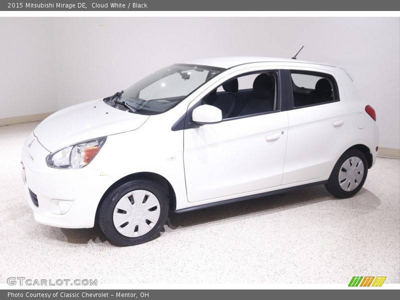 Cloud White / Black 2015 Mitsubishi Mirage DE
