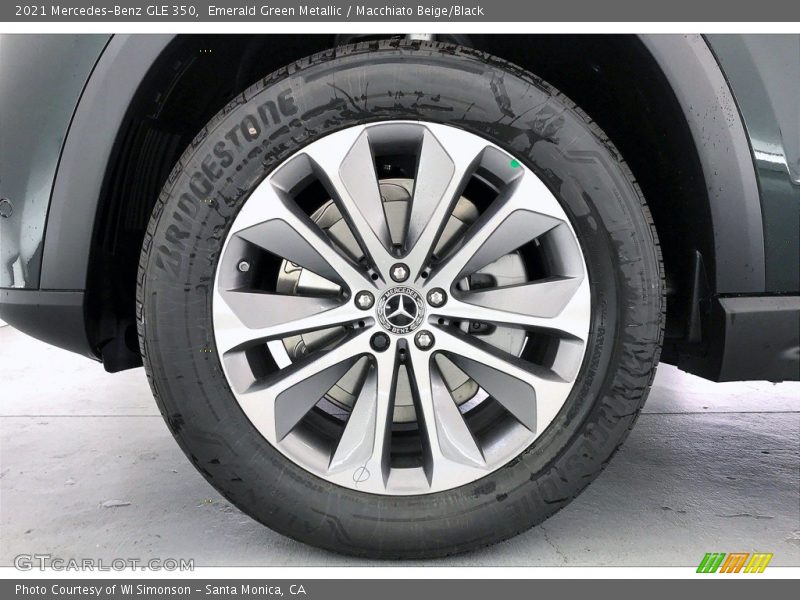 Emerald Green Metallic / Macchiato Beige/Black 2021 Mercedes-Benz GLE 350