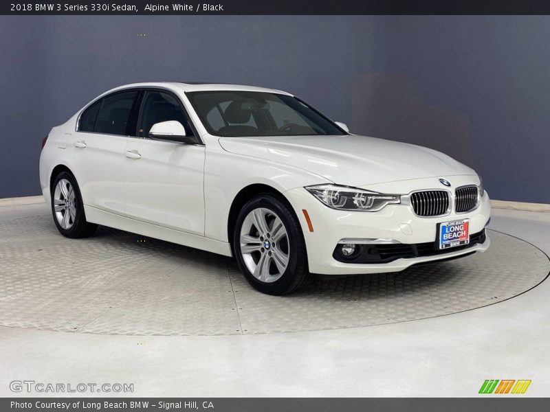 Alpine White / Black 2018 BMW 3 Series 330i Sedan