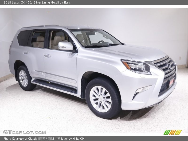 Silver Lining Metallic / Ecru 2018 Lexus GX 460