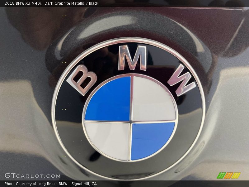 Dark Graphite Metallic / Black 2018 BMW X3 M40i