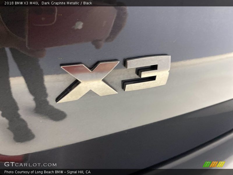 Dark Graphite Metallic / Black 2018 BMW X3 M40i
