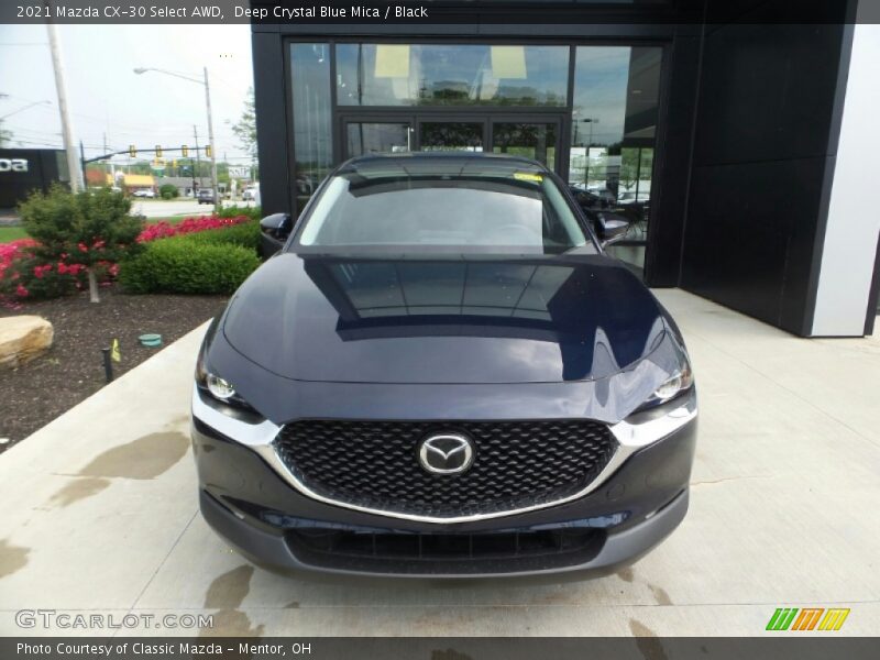 Deep Crystal Blue Mica / Black 2021 Mazda CX-30 Select AWD