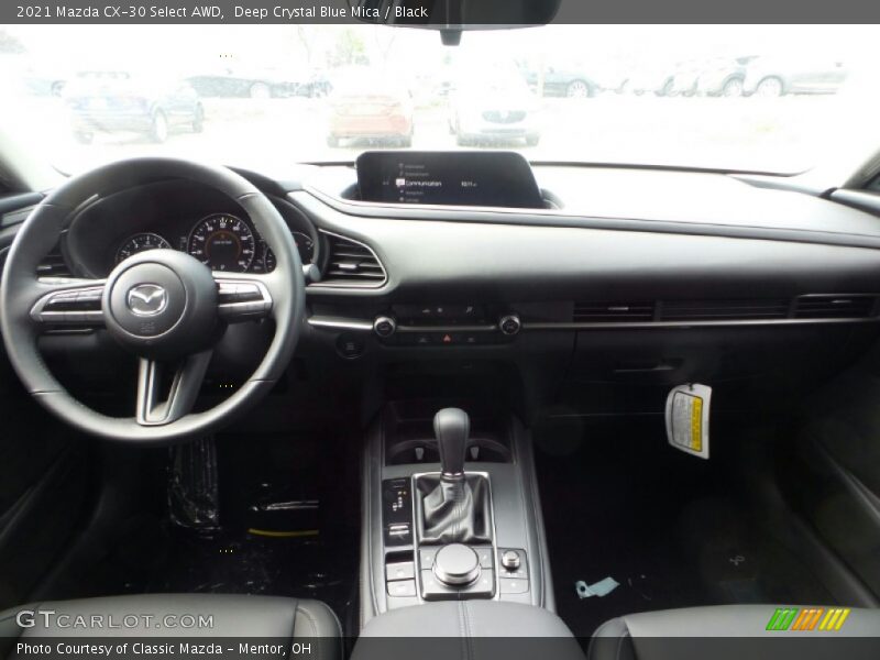 Deep Crystal Blue Mica / Black 2021 Mazda CX-30 Select AWD