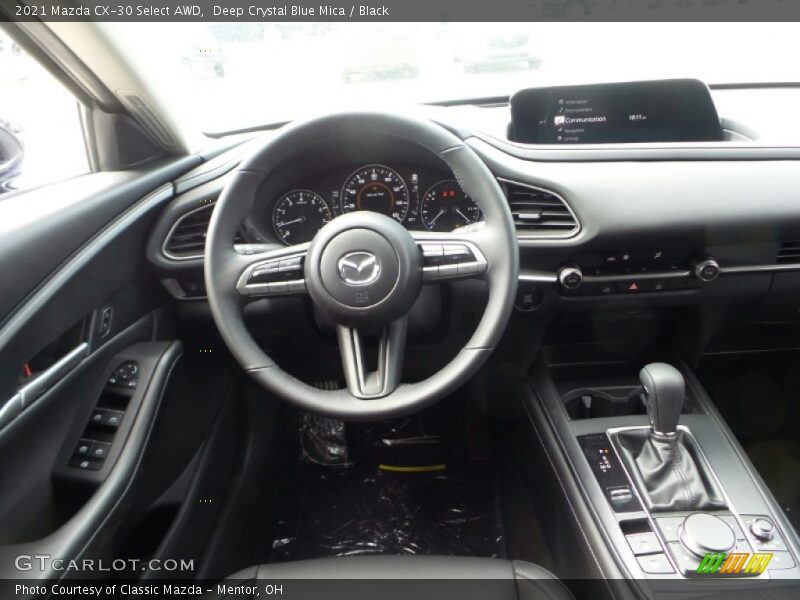 Deep Crystal Blue Mica / Black 2021 Mazda CX-30 Select AWD