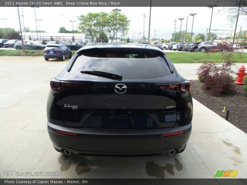 Deep Crystal Blue Mica / Black 2021 Mazda CX-30 Select AWD
