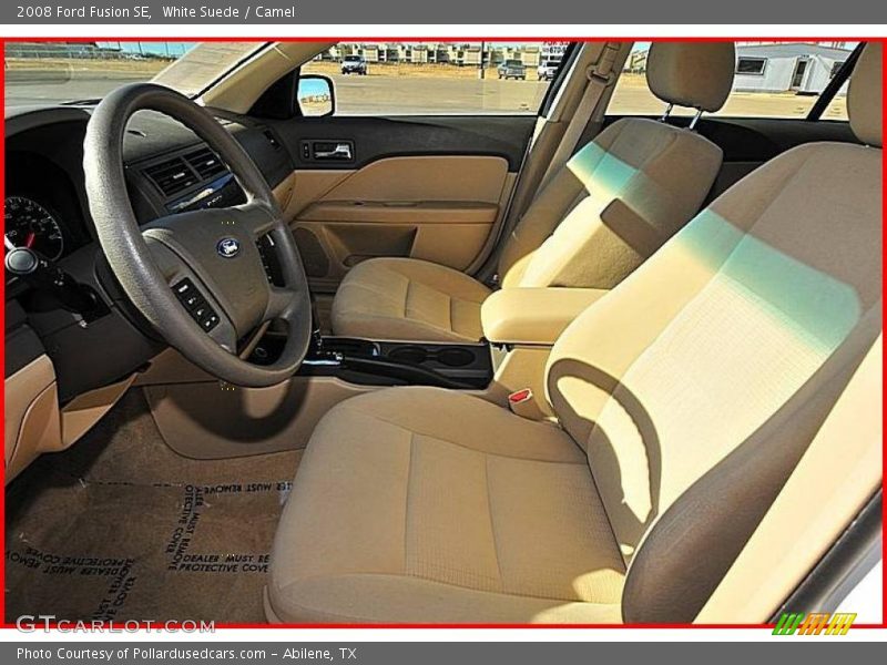 White Suede / Camel 2008 Ford Fusion SE