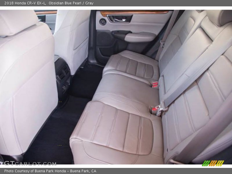 Obsidian Blue Pearl / Gray 2018 Honda CR-V EX-L