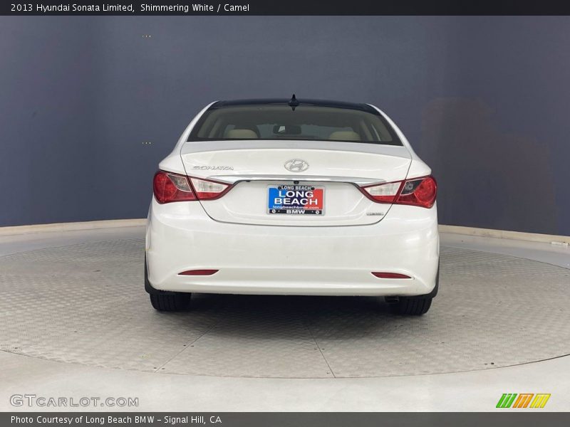 Shimmering White / Camel 2013 Hyundai Sonata Limited