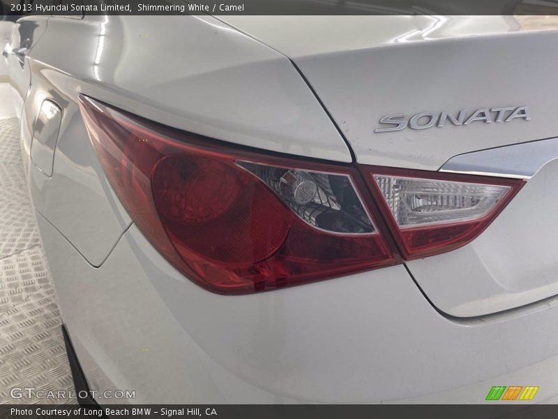 Shimmering White / Camel 2013 Hyundai Sonata Limited