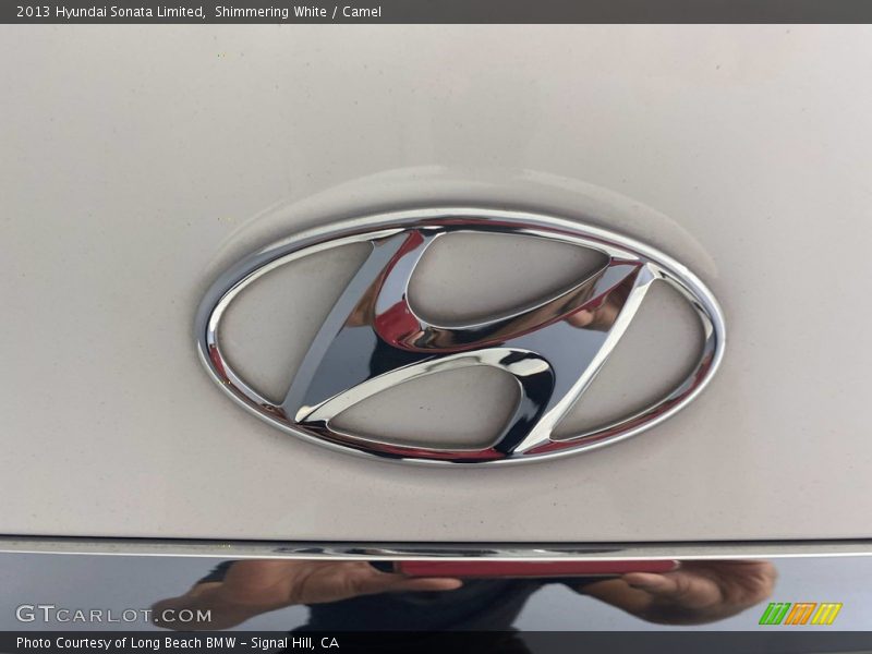 Shimmering White / Camel 2013 Hyundai Sonata Limited