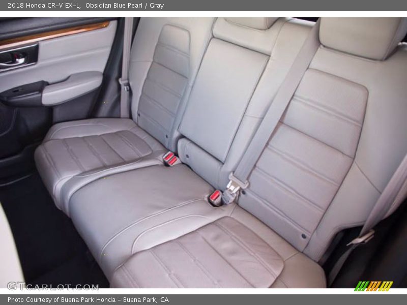 Obsidian Blue Pearl / Gray 2018 Honda CR-V EX-L