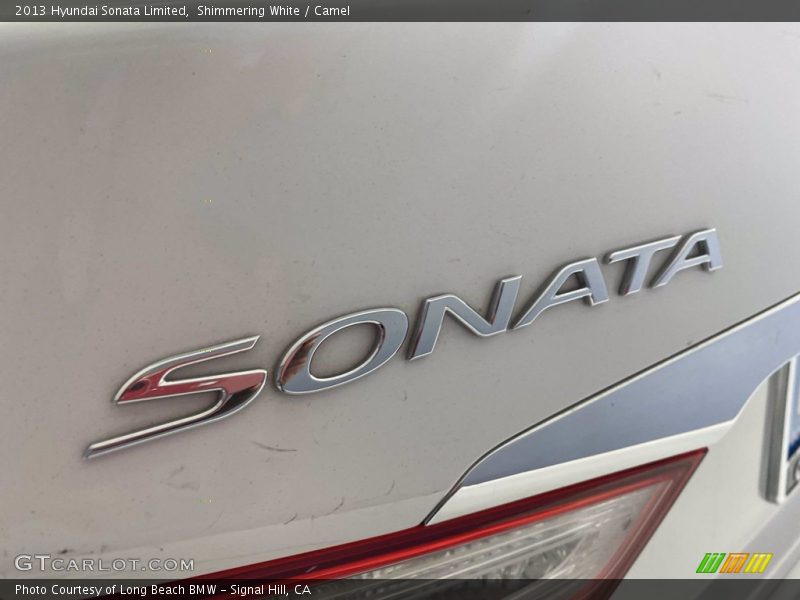 Shimmering White / Camel 2013 Hyundai Sonata Limited