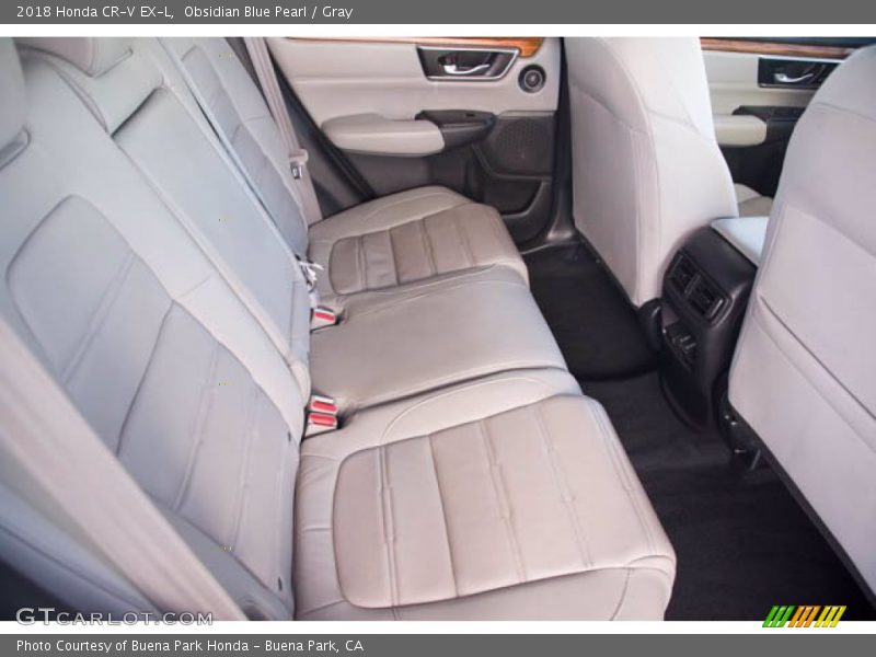 Obsidian Blue Pearl / Gray 2018 Honda CR-V EX-L