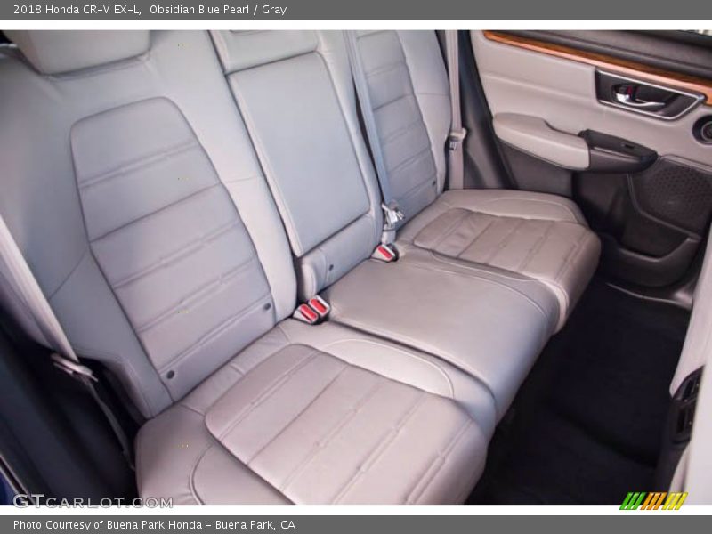 Obsidian Blue Pearl / Gray 2018 Honda CR-V EX-L
