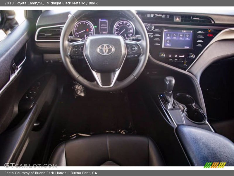 Midnight Black Metallic / Black 2018 Toyota Camry SE