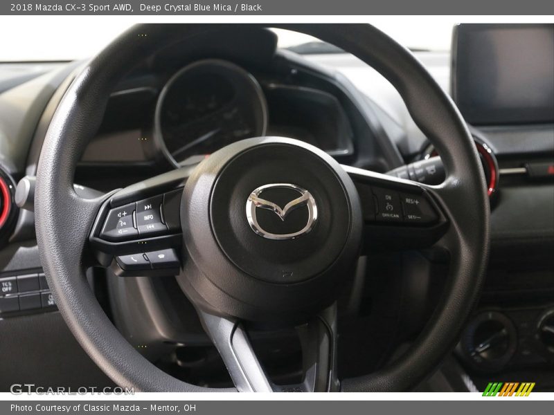 Deep Crystal Blue Mica / Black 2018 Mazda CX-3 Sport AWD