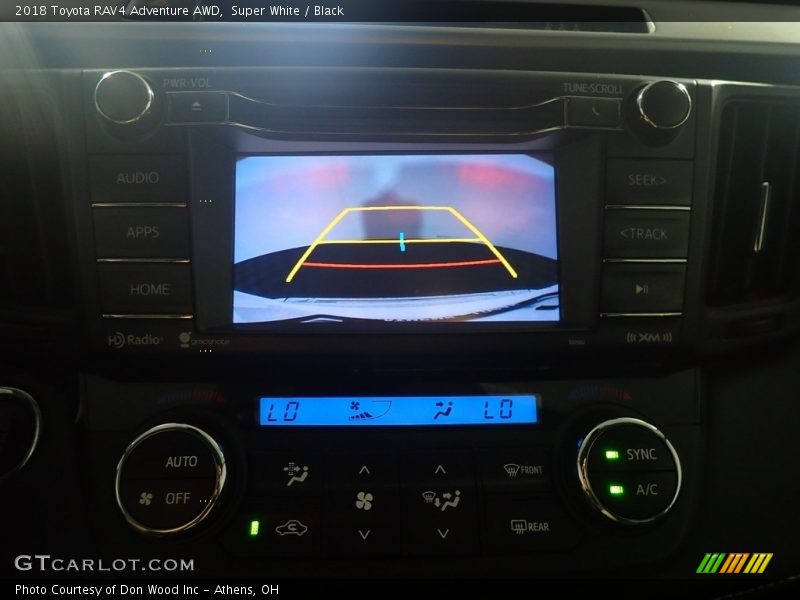 Super White / Black 2018 Toyota RAV4 Adventure AWD