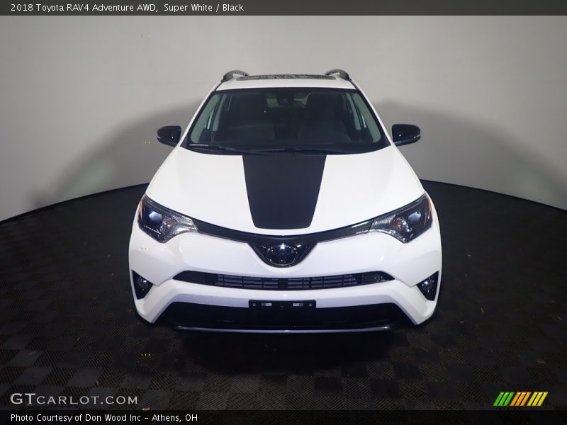 Super White / Black 2018 Toyota RAV4 Adventure AWD
