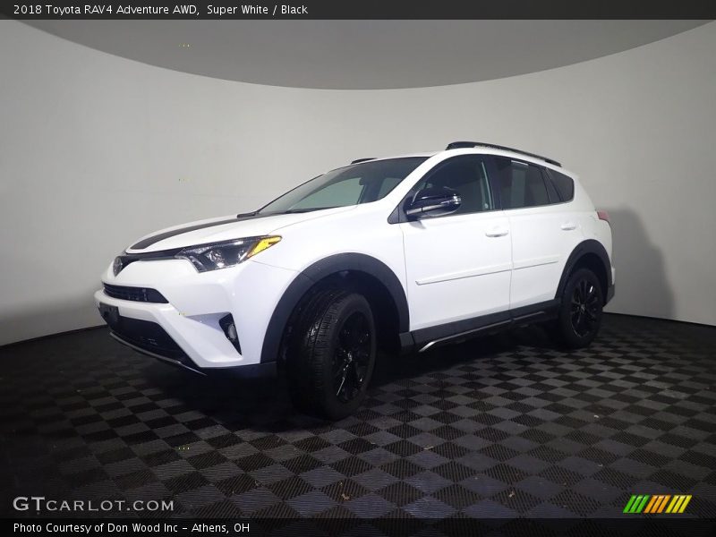 Super White / Black 2018 Toyota RAV4 Adventure AWD