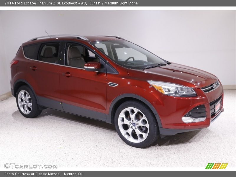 Sunset / Medium Light Stone 2014 Ford Escape Titanium 2.0L EcoBoost 4WD