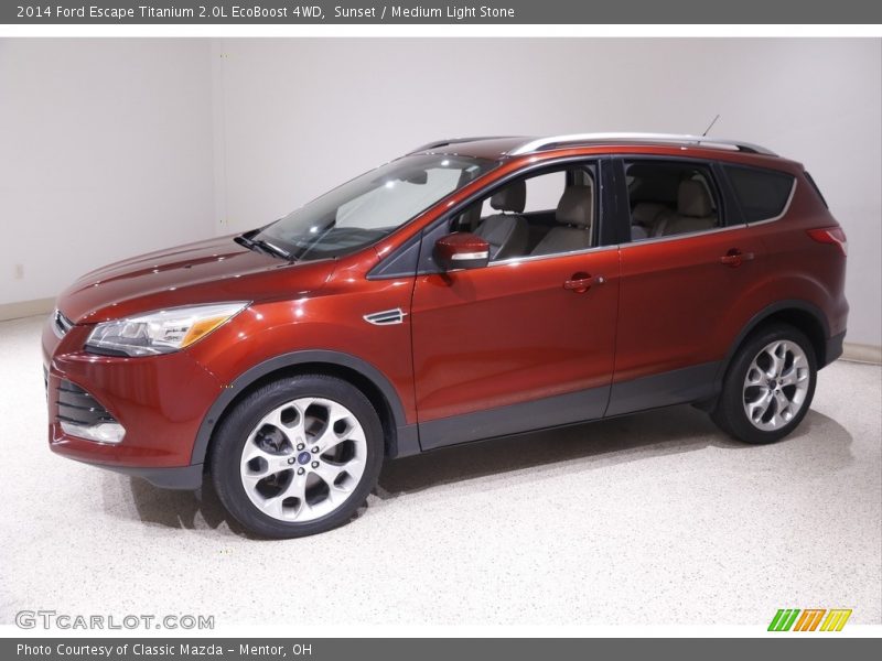 Sunset / Medium Light Stone 2014 Ford Escape Titanium 2.0L EcoBoost 4WD