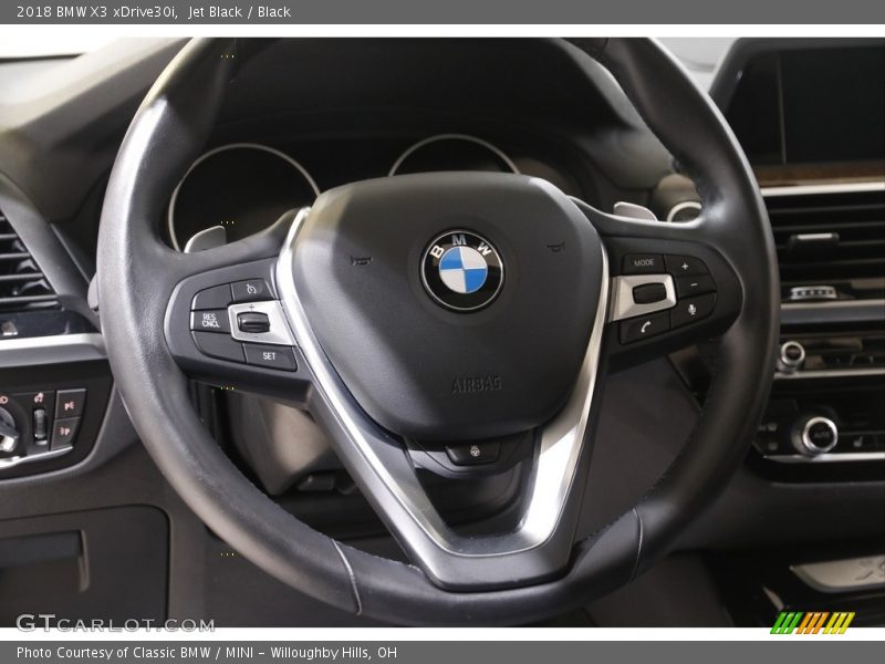 Jet Black / Black 2018 BMW X3 xDrive30i
