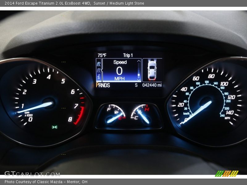 Sunset / Medium Light Stone 2014 Ford Escape Titanium 2.0L EcoBoost 4WD