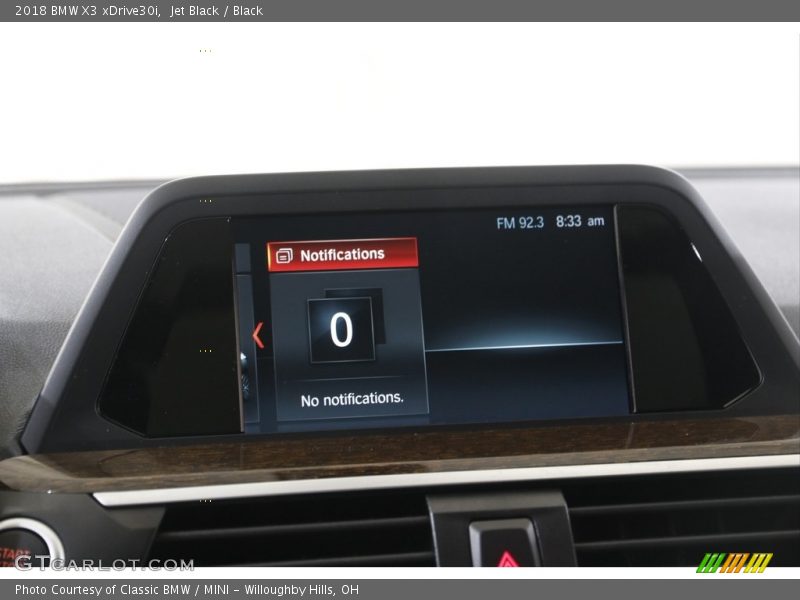 Jet Black / Black 2018 BMW X3 xDrive30i