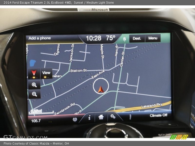 Sunset / Medium Light Stone 2014 Ford Escape Titanium 2.0L EcoBoost 4WD