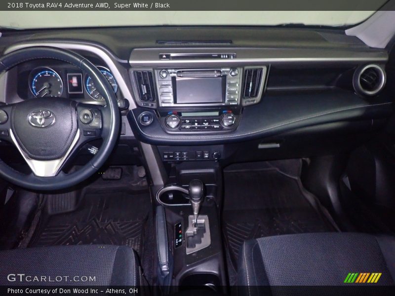 Super White / Black 2018 Toyota RAV4 Adventure AWD