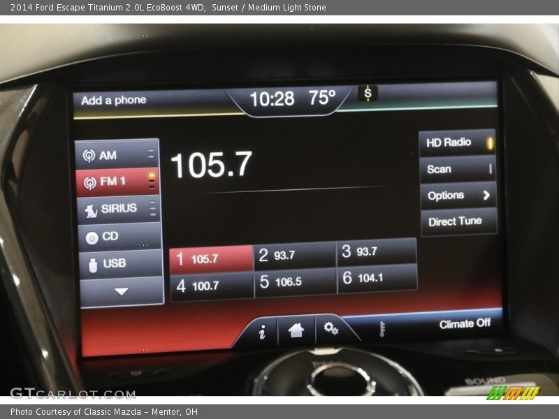 Sunset / Medium Light Stone 2014 Ford Escape Titanium 2.0L EcoBoost 4WD