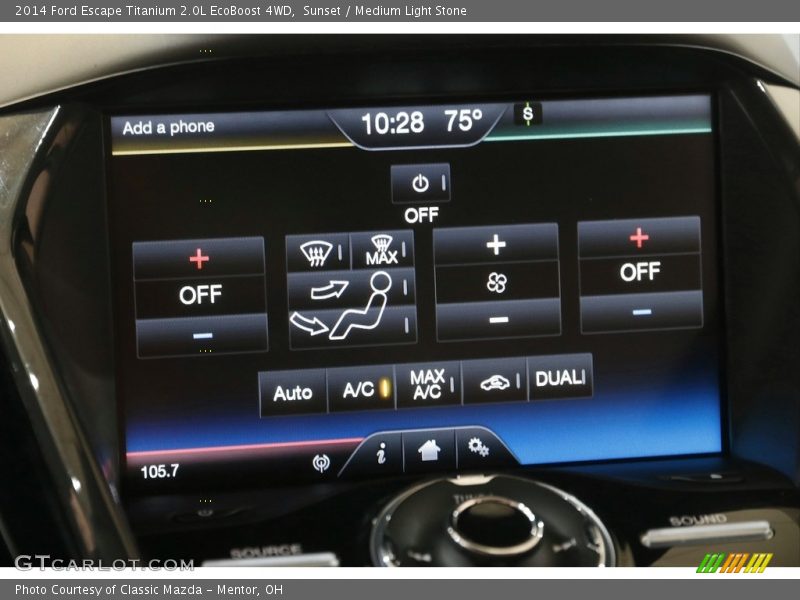 Sunset / Medium Light Stone 2014 Ford Escape Titanium 2.0L EcoBoost 4WD