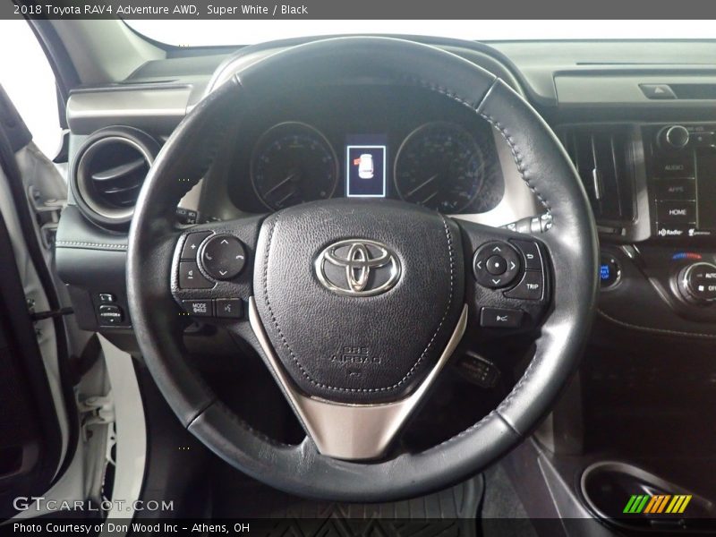 Super White / Black 2018 Toyota RAV4 Adventure AWD