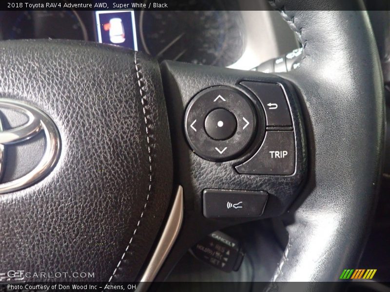 Super White / Black 2018 Toyota RAV4 Adventure AWD
