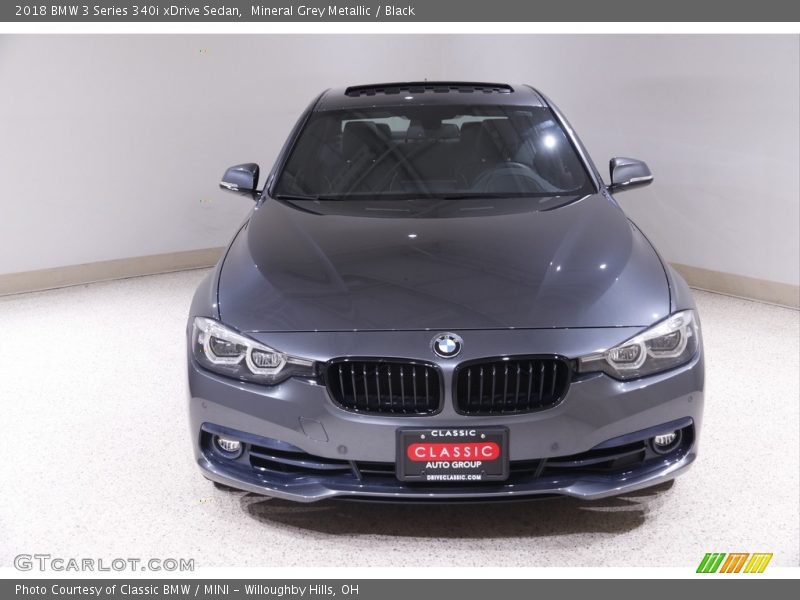 Mineral Grey Metallic / Black 2018 BMW 3 Series 340i xDrive Sedan