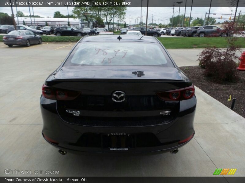 Jet Black Mica / Black 2021 Mazda Mazda3 Premium Plus Sedan AWD