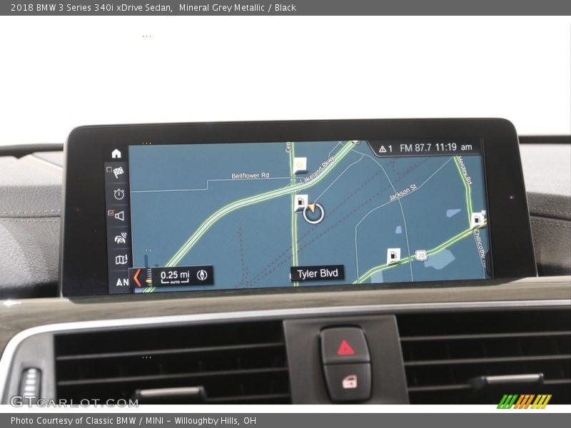 Mineral Grey Metallic / Black 2018 BMW 3 Series 340i xDrive Sedan